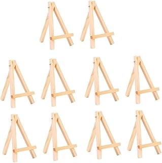 TEHAUX 10 Peças Cavaletes De Arte De Madeira Cavalete Decoração De Mesa Decoração De Mesa Cavaletes De Mesa Para Exibição De Pintura Mini Cavaletes Mini Cavalete De Madeira Mini Cavalete