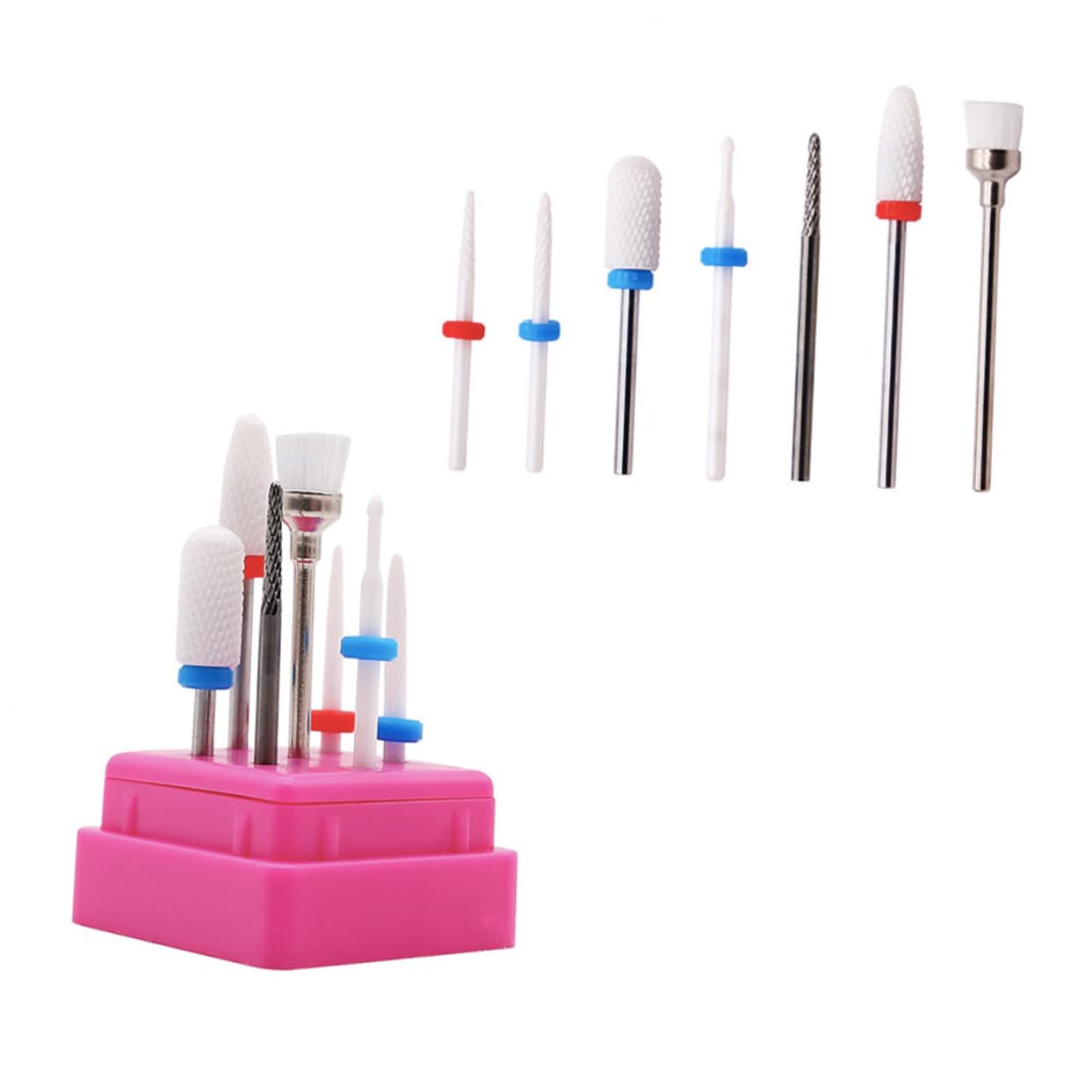 minkissy 2juegos Brocas Para Manicura y Pedicura Accesorios De Pulido Eléctrico Para Uñas Acrílicas y Naturales Herramienta Profesional Para Salón y Uso Personal
