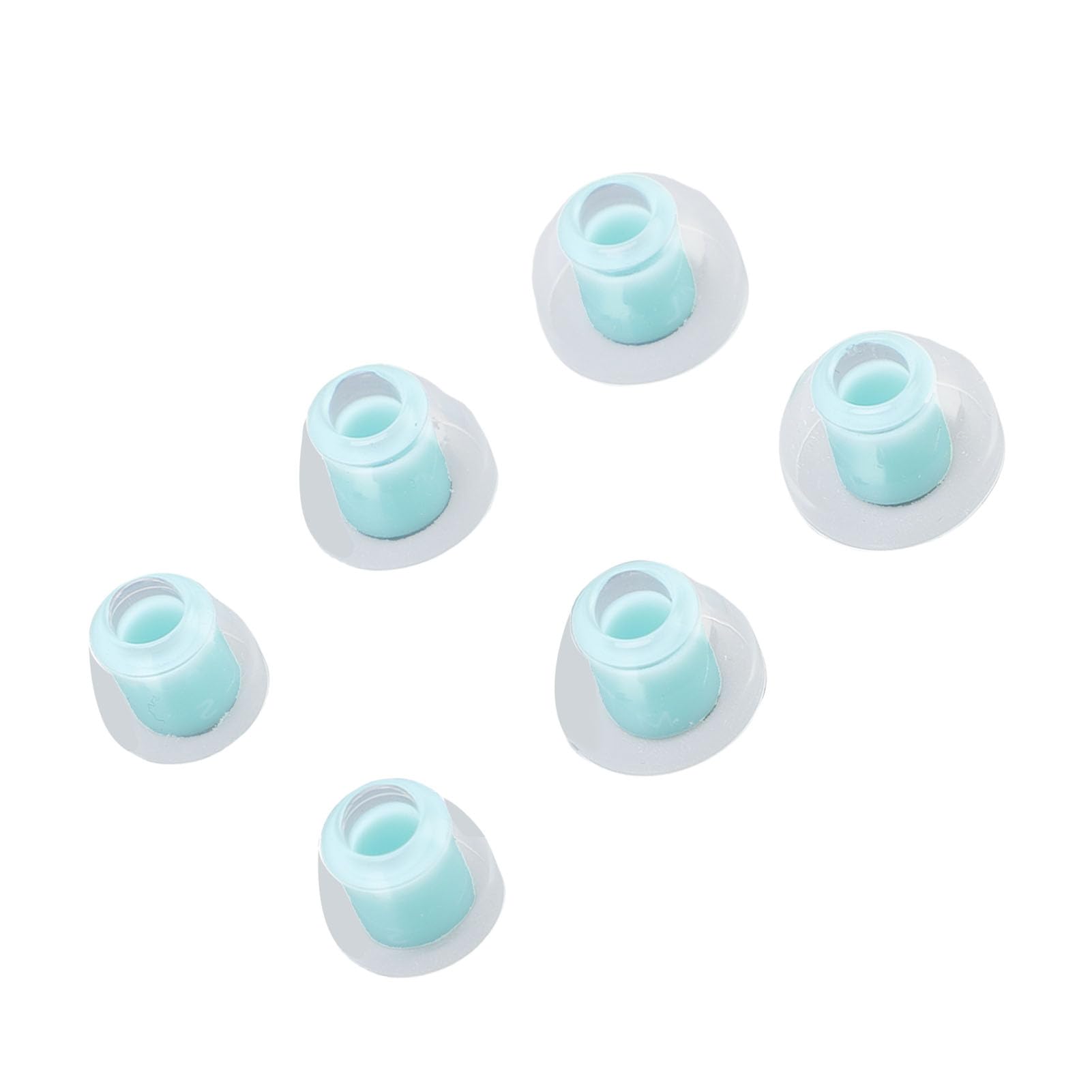 SIXRUN 4mm Foro Interno Silicone Auricolari Cuscinetti, 3 Paia S M L