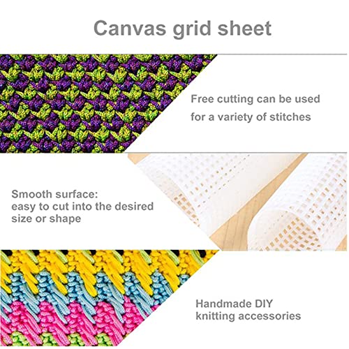 hifrom Plastic Canvas Mesh Linen Sheets, 4pcs, ART_CRAFT_KIT, Foldable, for Sewing Projects 20x33 cm or 21x30 cm - Image 4