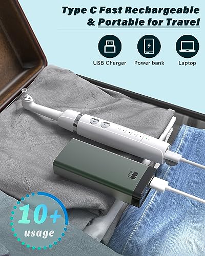Image of Tooth Polisher, Rechargeable Tooth Whitening Kit Dental Tools for Home Use