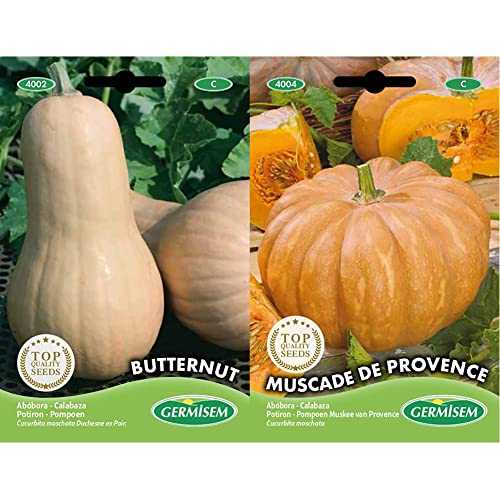Germisem Butternut Semillas de Calabaza 3 g & Muscade de Provence Semillas de Calabaza 3 g
