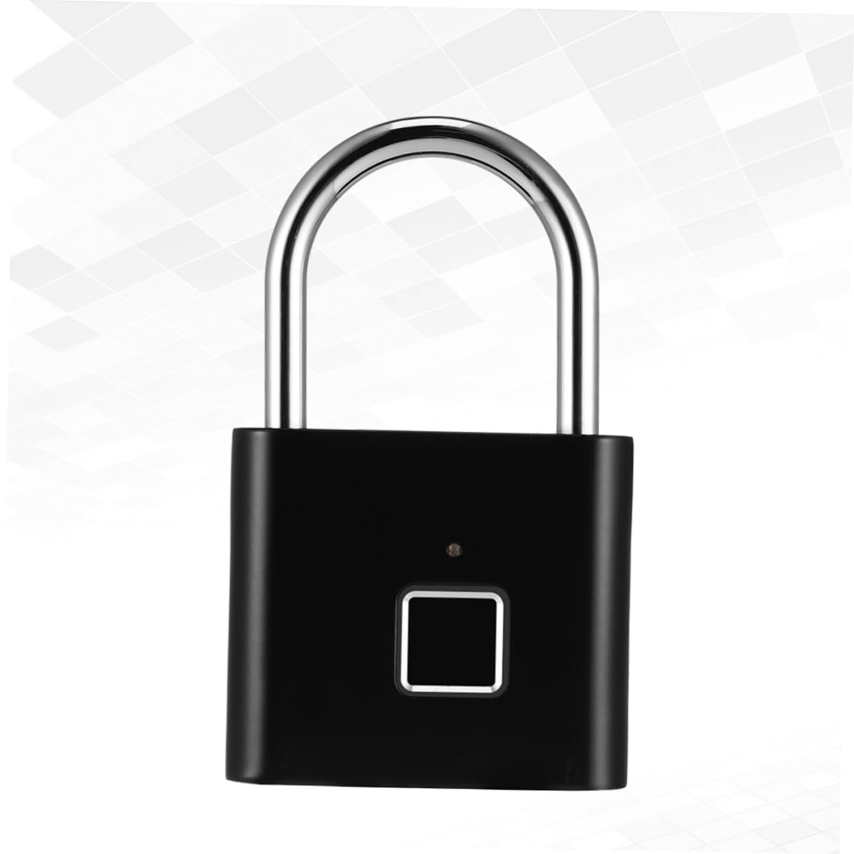 BESPORTBLE Lucchetto Elettronico per Valigia e Suitcase in Acciaio Inox Nero, Sblocco Impronta Digitale e Password, 40 Impronte, per Viaggio