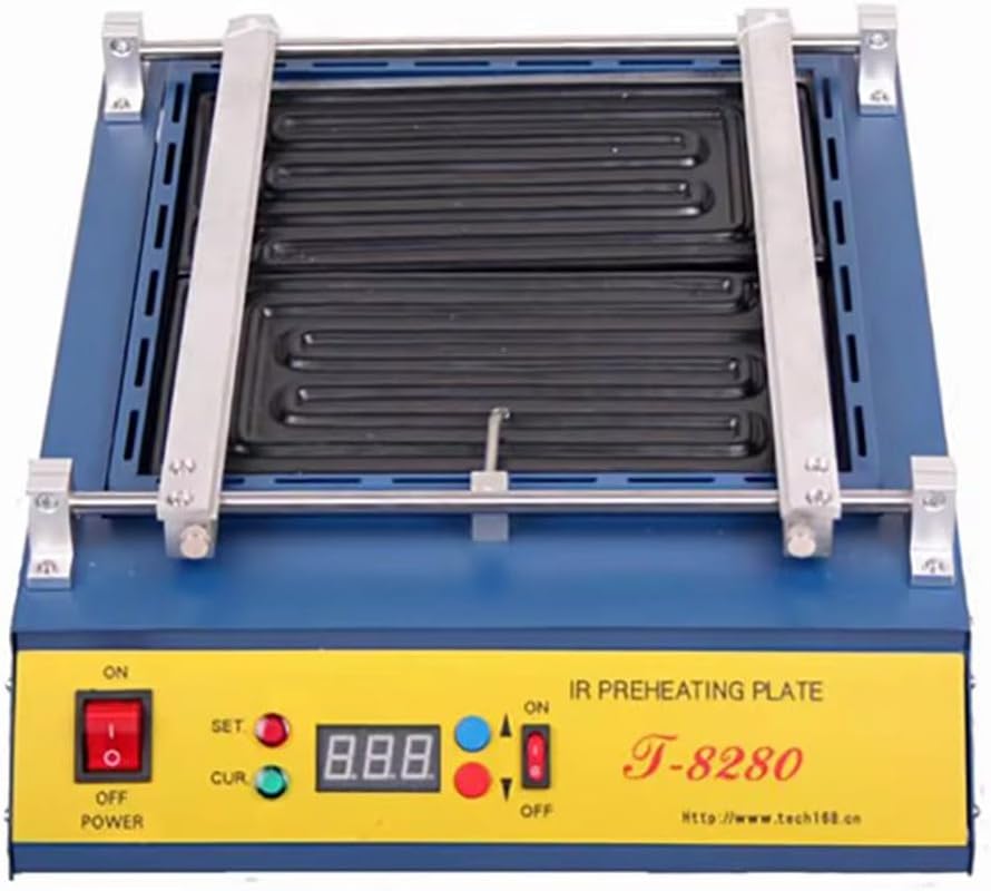 T8280 PCB Preheater IR Preheating Plate T-8280 IR-Preheating Oven 0-450degree Celsius Solder Repair (110, Volts)