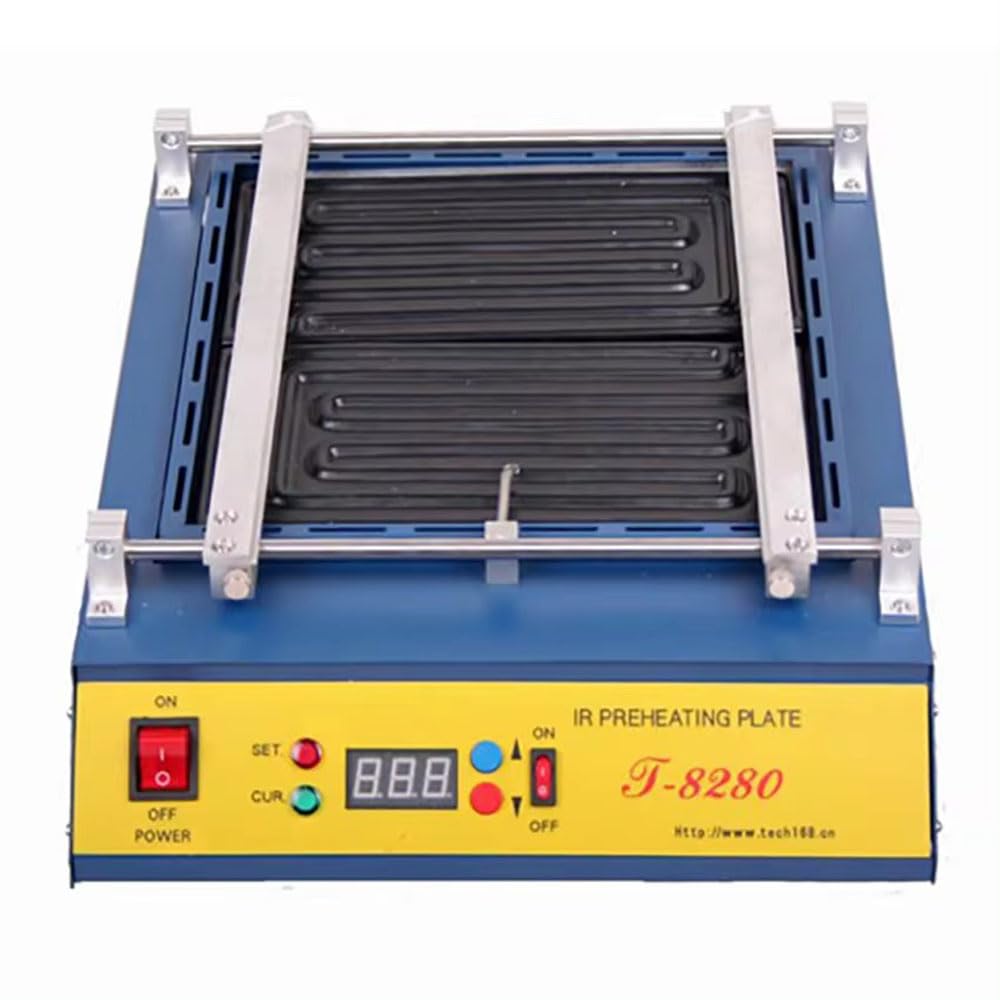 T8280 PCB Preheater IR Preheating Plate T-8280 IR-Preheating Oven 0-450degree Celsius Solder Repair (110, Volts)