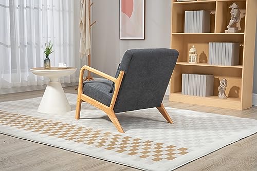 Sillón Plegable Algodón Gris miniatura 6