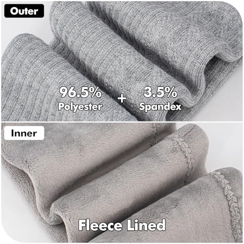 Looching Toddler Girls Fleece Lined Leggings Baby Winter Warm Cotton Thick Thermal Velvet Knit Tights Pants for 2-5T Kids3