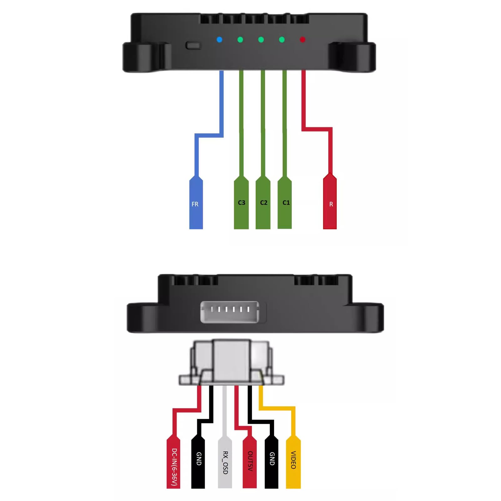 2,5W VTX FPV Modul - 4,9G/5,8G, 56 Kanäle, Mit Antenne Für Flugmodelle