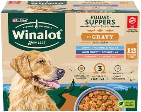 Winalot Friday Suppers in Gravy 12 x 100g (1200g)