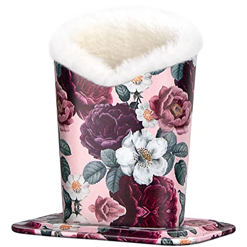 PG6 Plush Fluffy Lined Anti-scratch Eyeglasses Holder Protective Glasses Stand Case