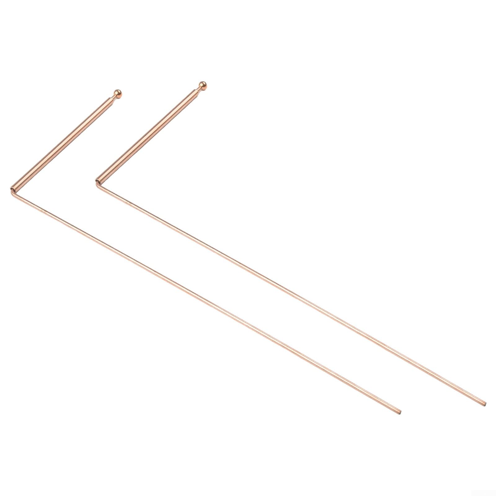 Baguettes De Radiesthésie En Cuivre - 99,9% Cuivre Pur 2PCS Baguettes De Divination Energie Eau Sorciere Detecteur