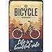 Produktbild Nostalgic-Art Retro Blechschild Bicycle  Beautiful Ride  Geschenk-Idee für Fahrradfahrer, aus Metall, Vintage-Design zur Dekoration, 20 x 30 cm