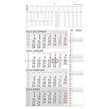 Zettler 4-Monatskalender Kombi 2026 – Wandkalender 33 × 59 cm mit...