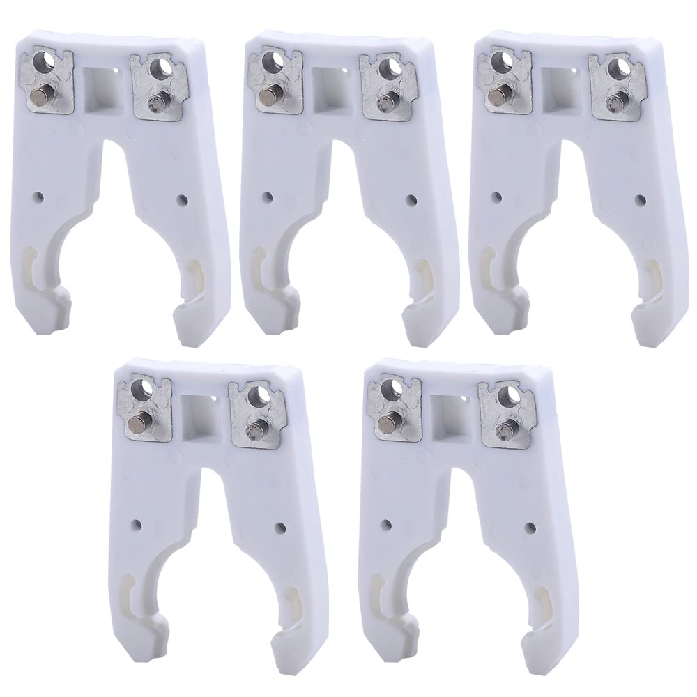 HOZLY 5PCS/Lot ISO30 Tool Holder Clamp Iron+ABS Flame Proof Rubber Claw