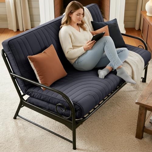 Image of ZonLi Japanese Floor Mattress Futon Mattress Queen Size, Thicken Roll Up Tatami Mat Washable Cover, Portable & Foldable Floor Bed Mattress for Sleeping, Dormitory, Adult