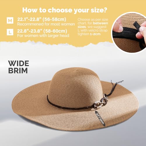 Sombrero de Playa para Mujer con Ala Ancha y Protección UV miniatura 5