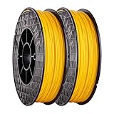 UP Fila C-21-05 ABS Plastic Filament, Yellow, 2 x 500 g Rolls (Pack of 2)