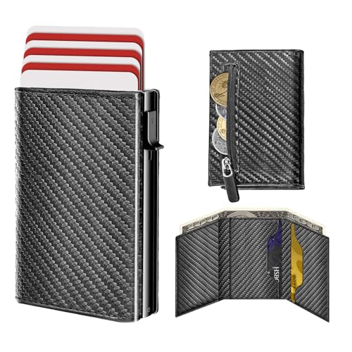 Porte-cartes Pop Up aluminium noir contre cartes cassées