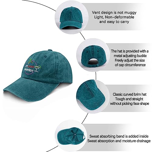 Gorra baseball ODCRAT Cyan Blue unisex miniatura 6