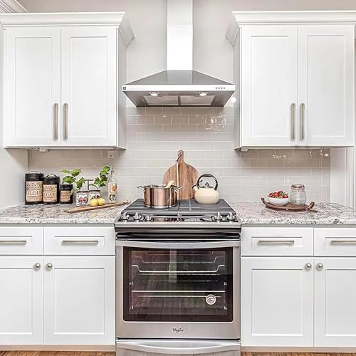 CABDM 6 Pack Polished Nickel Cabinet Pulls,5 Inch(128mm) Hole Centers Cabinet Handles Kitchen Hardware for Cabinets and Drawer by CABDM - Used condition - Image 3