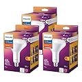PHILIPS LED Frosted Dimmable, Warm Glow Effect BR40 Light Bulb - Pack of 3 - EyeComfort Flicker Free - 8.8W = 65W - 800 Lumen - Soft White (2700K) - E26 Base - Indoor - Title 20