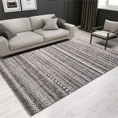 Tapis de bureau ado gris géométrique confortable 80X150CM