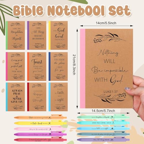 Stylos chrétiens A5 et carnets de notes bibliques Augenstern (Lot de 20) - 2