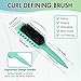Generic Curl Defining Brush, Curl Brush, Curl Brush For Curly Hair, Curly Hair Brush for Combing and Shaping Men's and Women's Curls to Reduce Pulling and Curl Separation (Green)