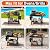 Pizza Oven Table for Ooni Pizza Ovens, Grill Cart Table with Topping Station, Pizzas Stands with Wheels, Expansive Countertop Pizzas Oven Accessories for Party Fits Blackstone Ninja Cuisinart Gozney