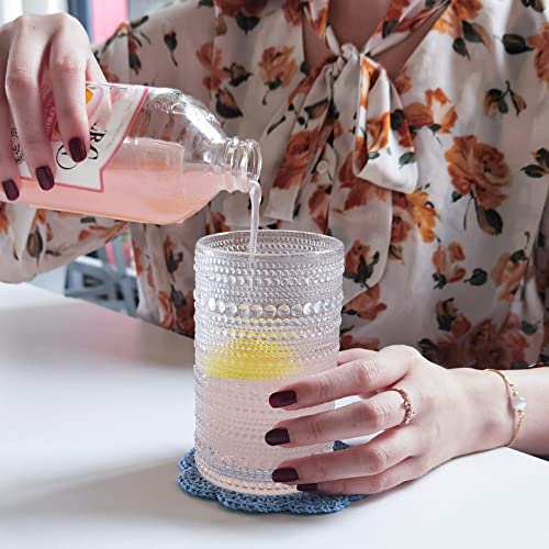 Amzcku Vintage Highball Drinking Glass Set Of 6 Kitchen Glasses Cup（13 Oz），For Water，Cocktail，Milk，Juice And Beverage.… #TOP2