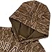 Drake Waterfowl Youths' Unisex Hunting Casual Camo Anti-Pilling Stretching Hoodie w/Kangaroo Pocket, Lined Hood, Bottomland, Small