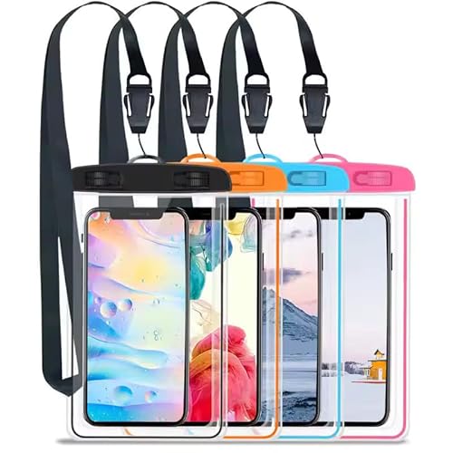 Wohnson EU- Waterproof Phone Case, 2-Pack IPX8 Universal Waterproof Phone Pouch Dry Bag for iPhone 11 12 13 14 15 Pro Max XS X XR SE 2022 8 Samsung S22 S23 S24 Ultra S21 Huawei P60 Black colour