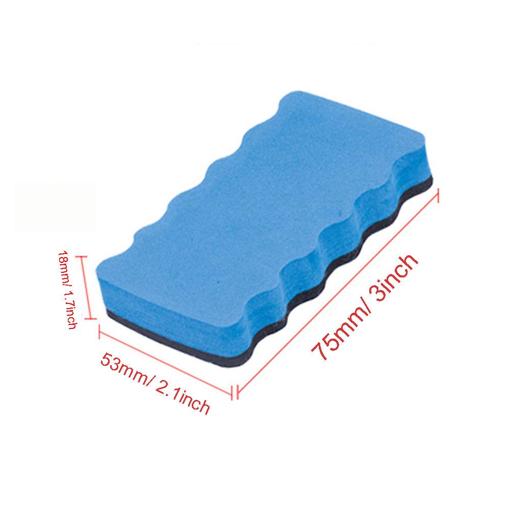 Effaceur Tableau Blanc Magnétique Lot De 4 - Brosse EVA Avec Microfibre, Couleurs Vives, Pour école Bureau Maison