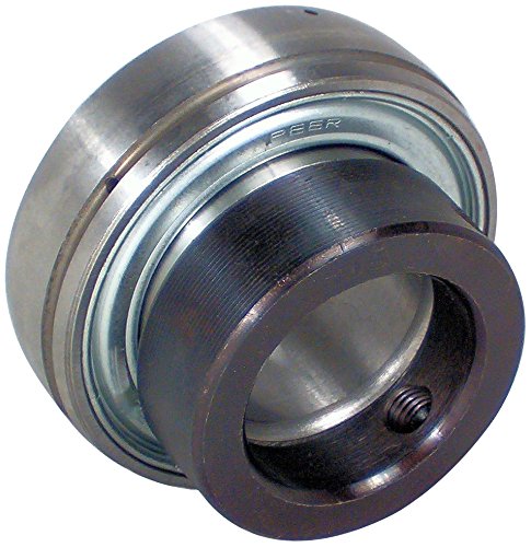 Peer Bearing FH205-16 Insert Bearing, FH200-G Series, Narrow inner Ring, Spherical Outer Ring, Non-Relubricable, Eccentric Locking Collar, Single Lip Seal, 1" Bore, 15 mm Inner Ring, 21.5 mm Outer Ring, 1" (25.4 mm) ID, 2.047" (51.999 mm) OD, 2.04... #1