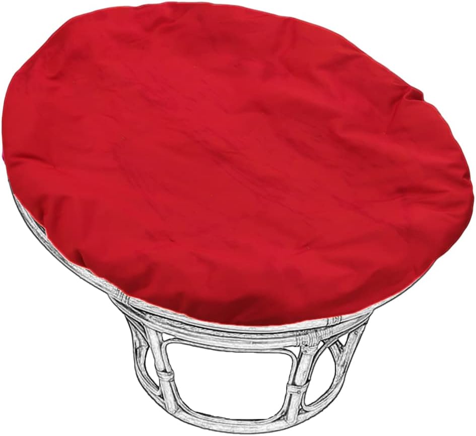 Papasan Chair Cushion Covers Only,Swing Chair Cushion Replacement Covers, Round Egg Chair Cushion Covers Only, Washable Papasan Cushion Covers, Rattan Chair Pads Cover,Blue,51 * 51in