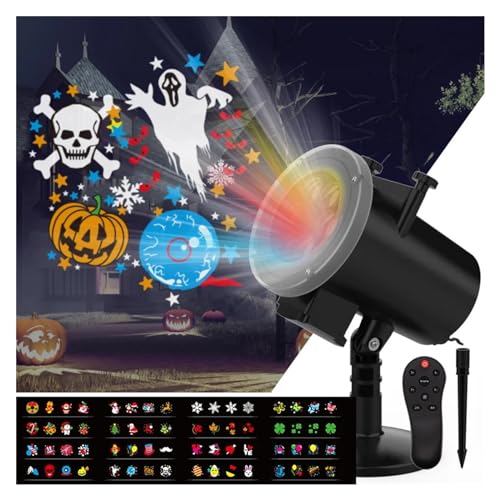 Projecteur holographique de Noël et Halloween YXWYXWA LED étanche
