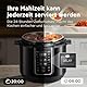 Midea Elektrischer Schnellkochtopf 9-in-1, 8L Multikocher 12 Voreinstellungen Instant, Joghurtbereiter, Reiskocher, Slow Cooker, Sous Vide, Dampfgarer, Nudelkocher, Edelstahl Innentopf, Schwarz