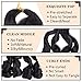 COOKOO 9 Packs 75g/Pack French Curl Braiding Hair 22 Inch Natural Black Pre Stretched Bouncy Braiding Hair Loose Wavy Crochet Braids Hair French Curls Synthetic Hair Extensions for Boho Box Braids 1B#
