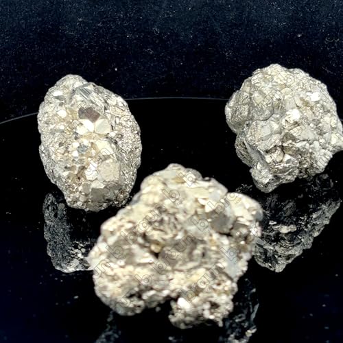 Image of Pyrite Stone Natural Crystal - Wealth & Protection Stone | Fool's Gold for Abundance, Confidence & Energy Shielding | Home Decor, Manifestation & Healing Crystal (Upto 40g)