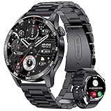 LIGE Smartwatch Herren mit Bluetooth Telefonfunktion, IP67 Wasserdicht Fitness Tracker Sportuhr Schrittzähler Herzfrequenz Schlaf Monitor Männer Outdoor Smart Watch Herren für Android iOS Phones