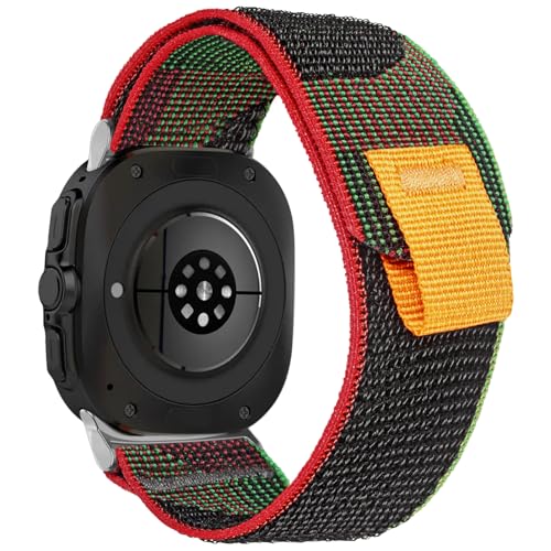 torbollo Nylon Watch Band Compatible with Galaxy Watch ultra 2/1 Bands 47mm (2025/2024), Lightweight, Adjustable Trail Loop Strap with Metal Quick Fit Clasp