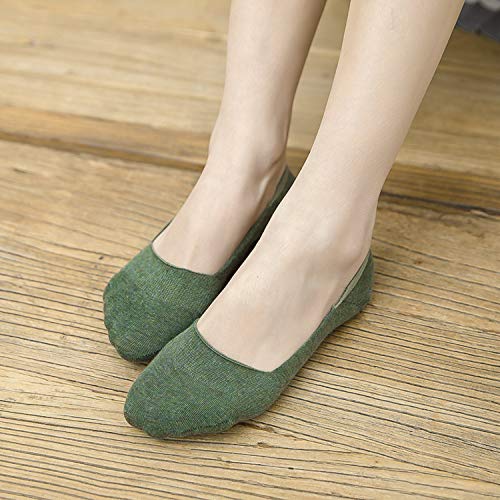 Smartwallstation 10 Pair Women 5-9 Socks Boat Low Cut Casual Thin Cotton No Show Deodorant Sock Non Slip Hidden Flat Colorful Set #TOP4