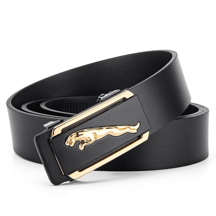 Image of WildHorn Men's Genuine Leather Belt for Men| Premium Auto-Lock Buckle | Adjustable up to 48 inch | Formal & Casual Wear | Micro-Adjust Fit | Stylish Gift Box Included