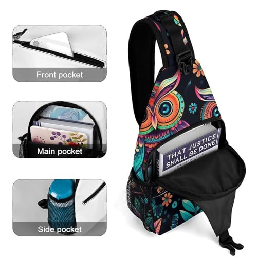 Ancient Egypt Sling Bag for Men Women - Adjustable Crossbody Chest Backpack, 15" Travel Hiking Fanny Pack4
