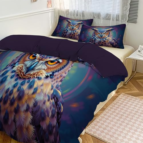 Housse de couette 140x200 microfibre douce parure de lit 3 pcs fermeture éclair