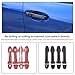 Aunginsy Car Exterior Door Handle Trim Covers Compatible with Subaru WRX 2022-2025/Subaru Crosstrek 2023-2025 Car Outside Front Rear Door Handle Cover Protector Shell ABS Accessories, with Smart Hole