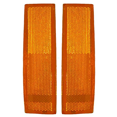 Parts N Go 1983-1994 Chevy S10 PU Pair Front Driver and Passenger Side Turn Signal/Side Marker Light Lens and Housing Only- 929917 GM2550116, 929918 GM2551108