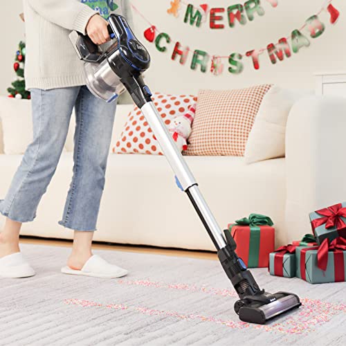 Inse Cordless Vacuum Cleaner, 6-In-1 Rechargeable Stick Vacuum With 2200 M-A-H Battery, Powerful Lightweight Vacuum Cleaner, Up To 45 Mins Runtime, For Home Hard Floor Carpet Pet Hair-N5S Navy #TOP1
