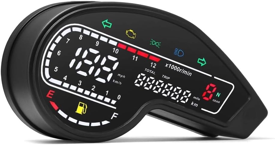 Motorcycle Odometer Gauge For NXR150 NXR125 For Bros 2003-2014 Motorcycle Digital LED Odometer Tachometer Tachometer Digital LED Dashboard