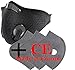 Produktbild Set Maske Gesichtsmaske atmungsaktiv Anti-Staub mit 3 Filtern mit 5 Schichten Filter, Unisex Masken Laufen, Staubschutz Radfahren, Reflektierende Sicherheitsmaske Outdoor CE 4sold, schwarz